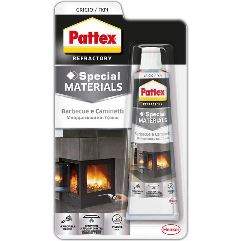 Silicone refrattario ad alta temperatura per stufe, caminetti e barbecue legna o pellet