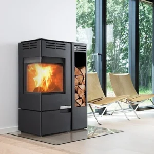 Stufa legna ADURO mod. 12 con porta legna