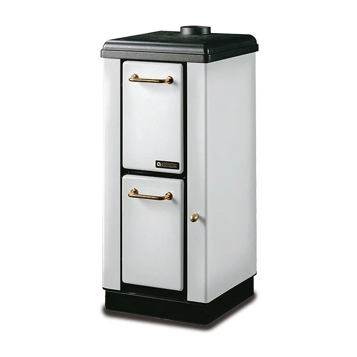 Stufa Legna Bruciatutto Nordica Mignon 4 Kw versione Bianca 56 Kg