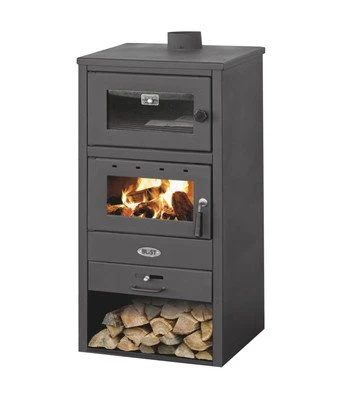 Stufa Legna Con Forno Blist Br 12 Kw Nero Antracite