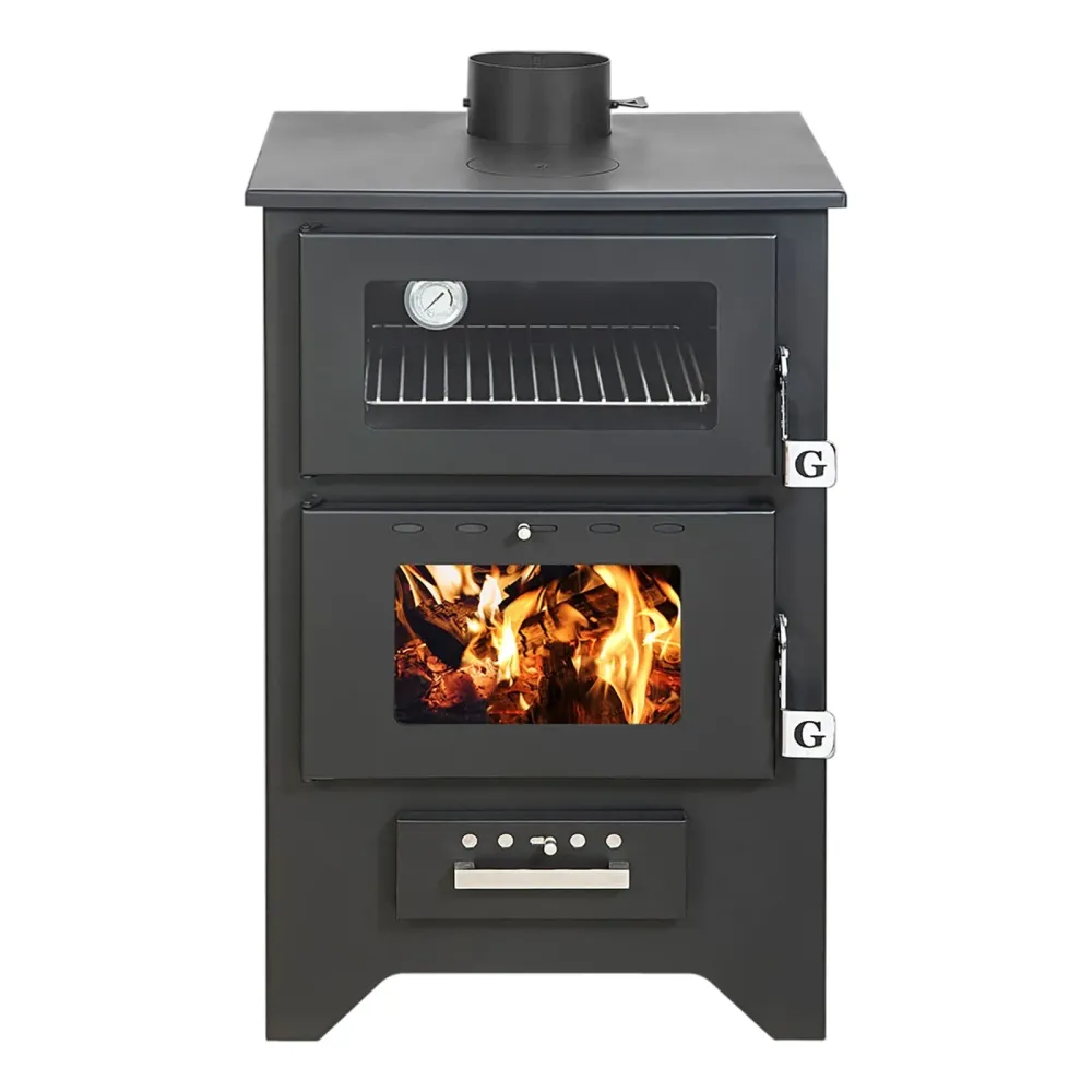Stufa Legna Con Forno Silvia Nera 14,6 Kw L50,5xp58,5xh90,5