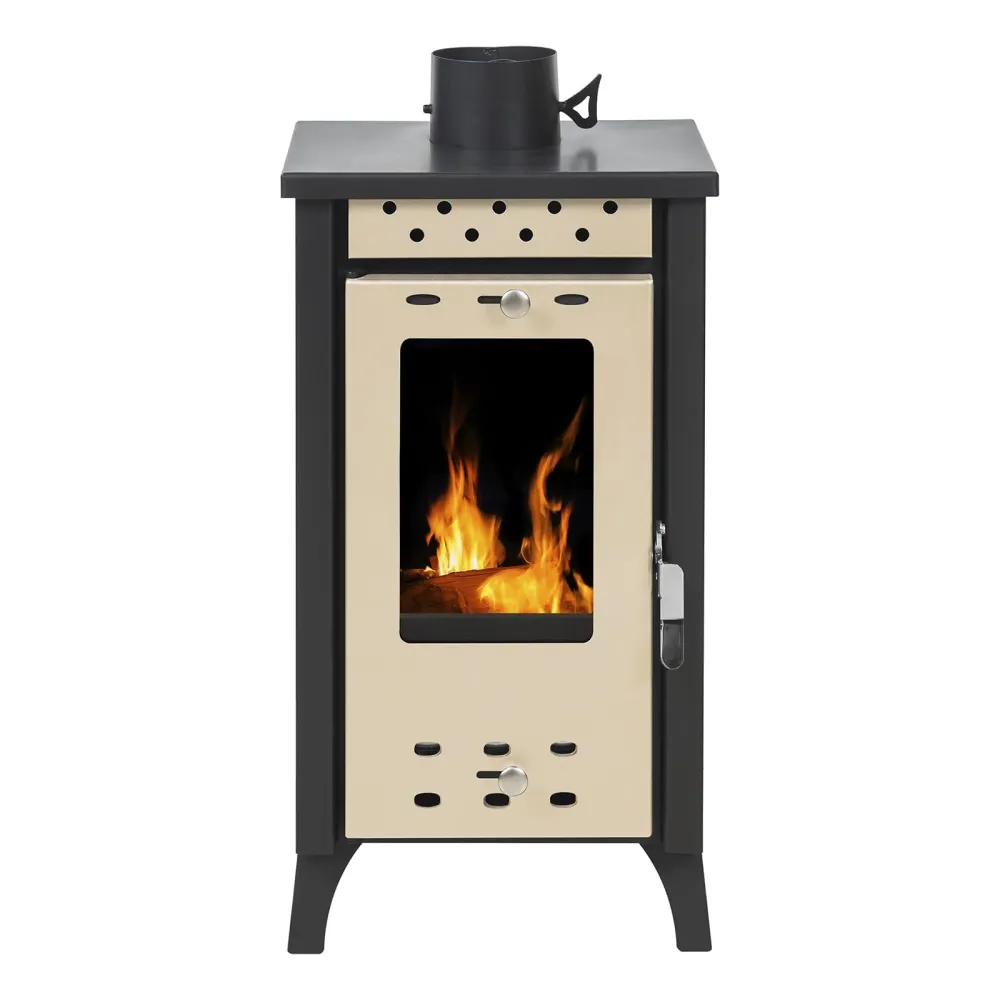 Stufa Legna Divina Fire MATILDE 7,7 kW MG100BEIGE Beige L33xP38,5xH74 cm
