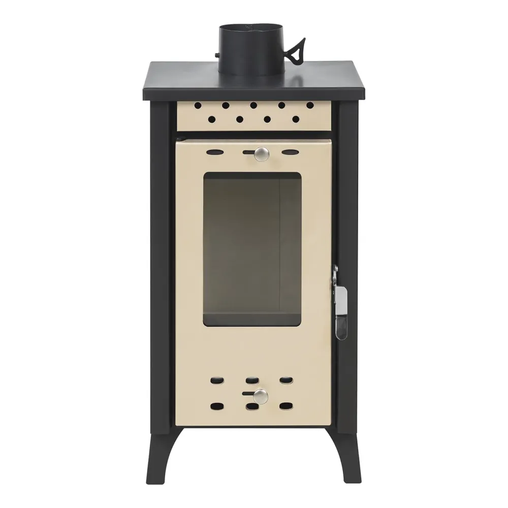 Stufa Legna Divina Fire MATILDE 7,7 kW MG100BEIGE Beige L33xP38,5xH74 cm