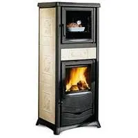 Stufa Legna Ghisa La Nordica Extraflame Mod. Rossella Plus Forno Evo 9,1 Kw Pergamena