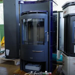 Stufa legna Hark 17 ceramica blu
