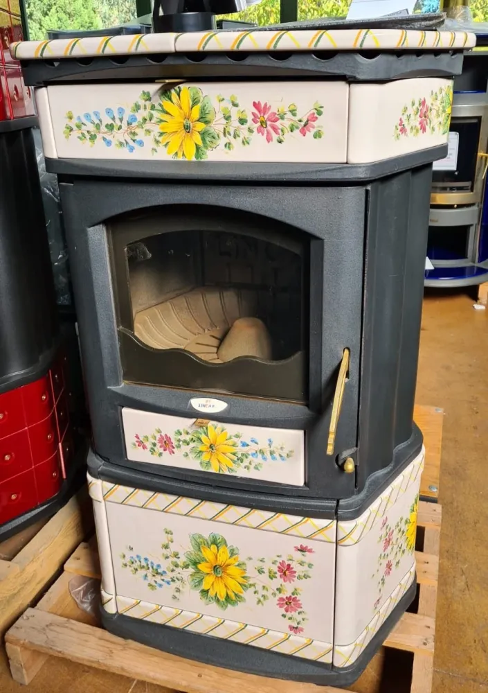Stufa legna Lincar Monella 174NL Margherite 10 Kw