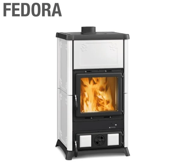 Stufa Legna La Nordica Extraflame Modello Fedora 8,3 Kw Colore Bianca