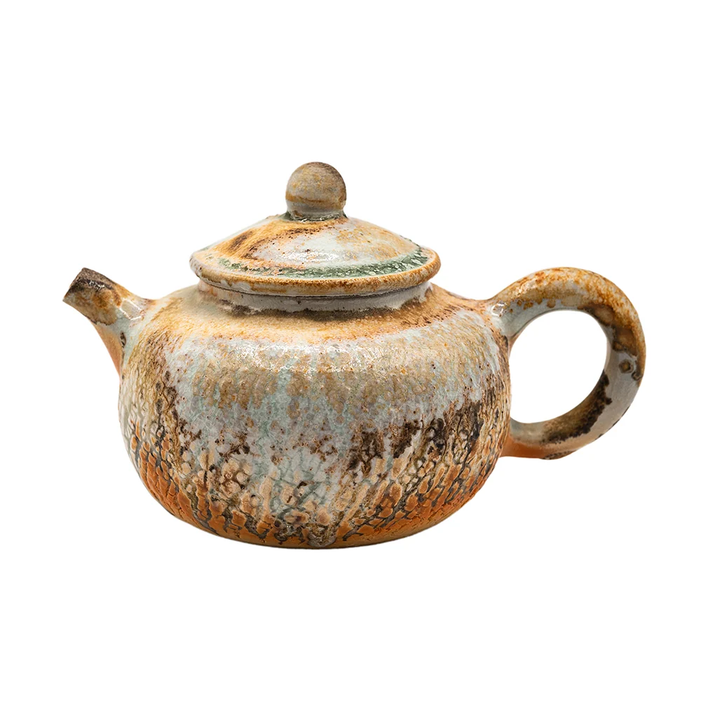 Teiera Dehua cotta legna con smalto cenere n. 95013, 200 ml