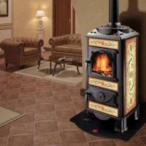 Termostufa legna CASTELMONTE Mod. TERMO HELIOS CERAMICA LM 15Kw