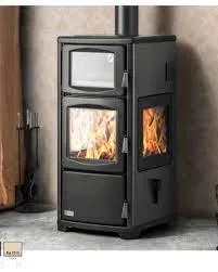 Termostufa legna con forno T-21 Kw TRIFACCIALE