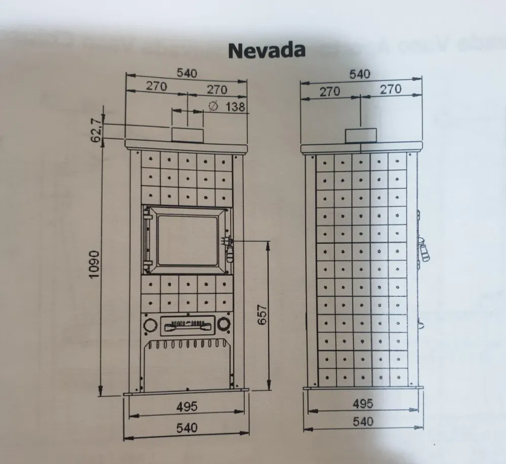 Termostufa legna Vescovi Nevada