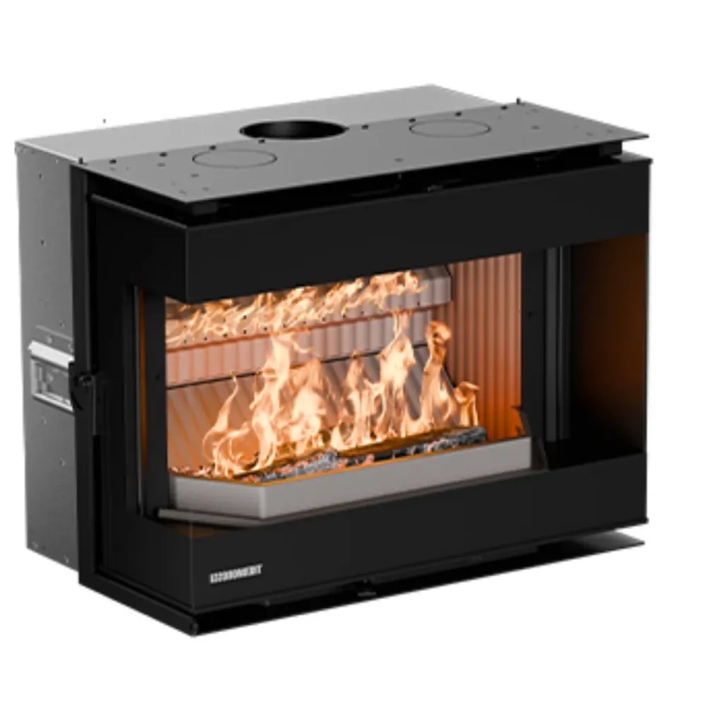 Thermorossi Panorama Angolare DX – Inserto legna angolare 10,5 kW