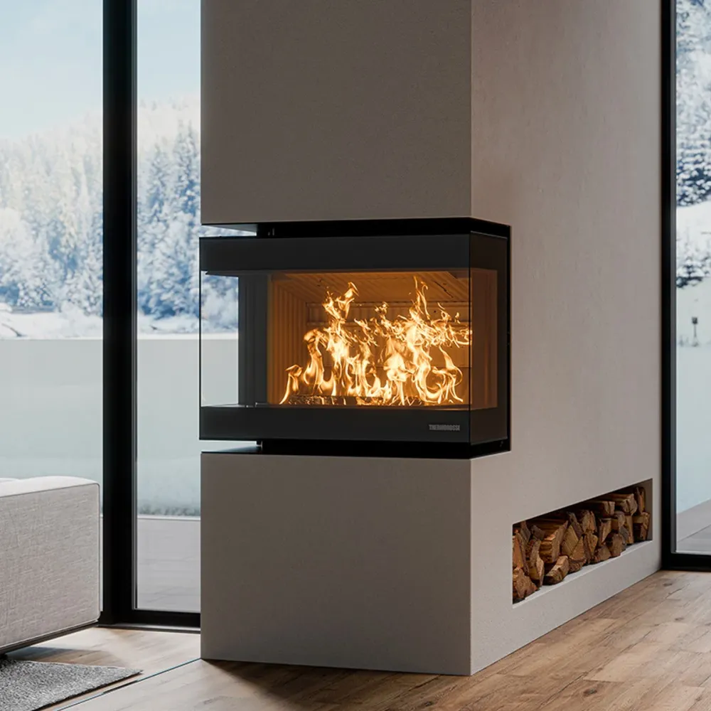 Thermorossi Termocamino Legna Panorama 10,7 kW