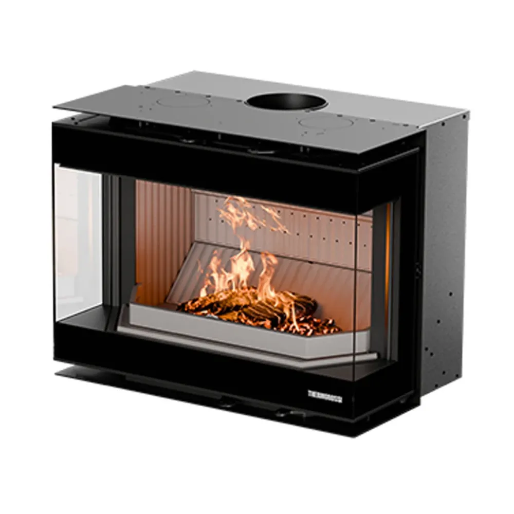 Thermorossi Termocamino Legna Panorama Angolare EVO 10,7 kW