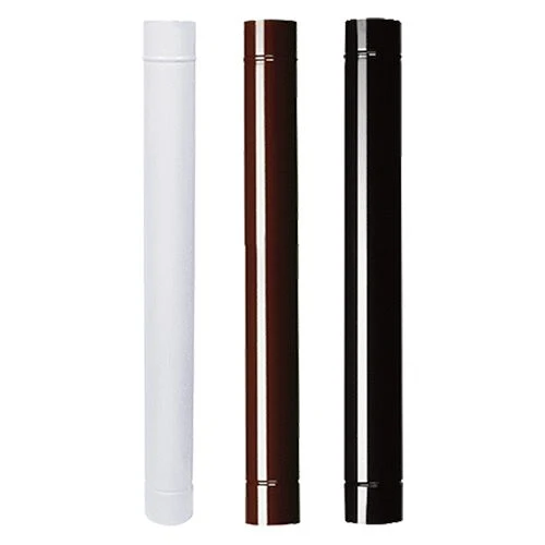 TUBO SMALTATO STUFA LEGNA CM 100 DA ø 13 MARRONE DF 701444