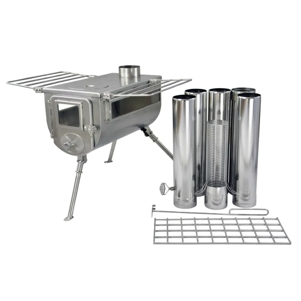 Winnerwell Woodlander Double View 1G L-sized Forno legna da campeggio