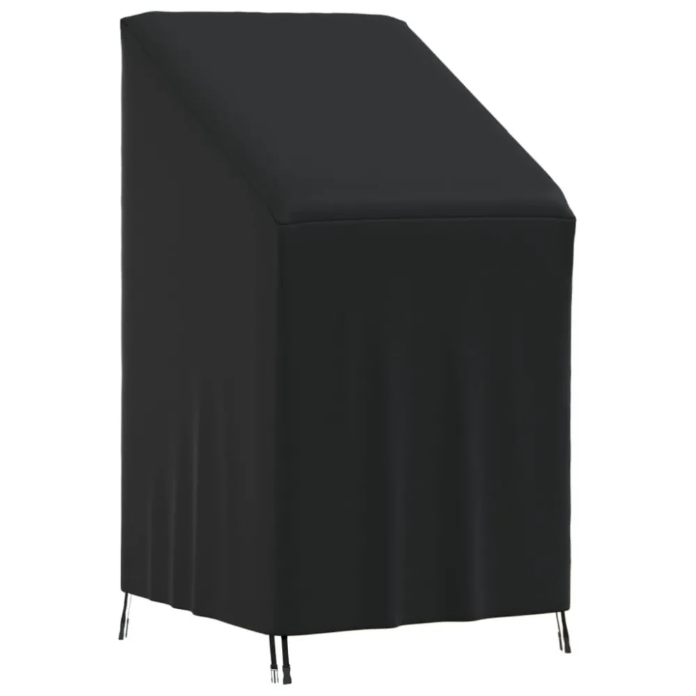 Copertura con Elastico Copertura Sedia da Giardino Nera 70x70x85/125 cm 420D Oxford