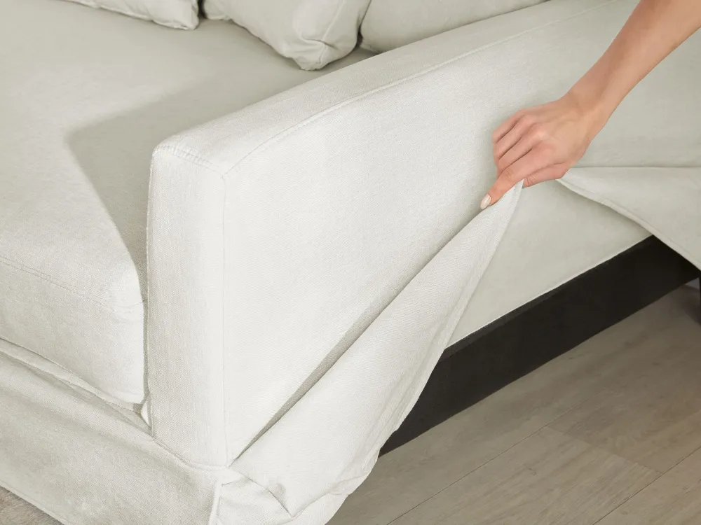 3 Seater Sofa Cover GILJA Light Grey