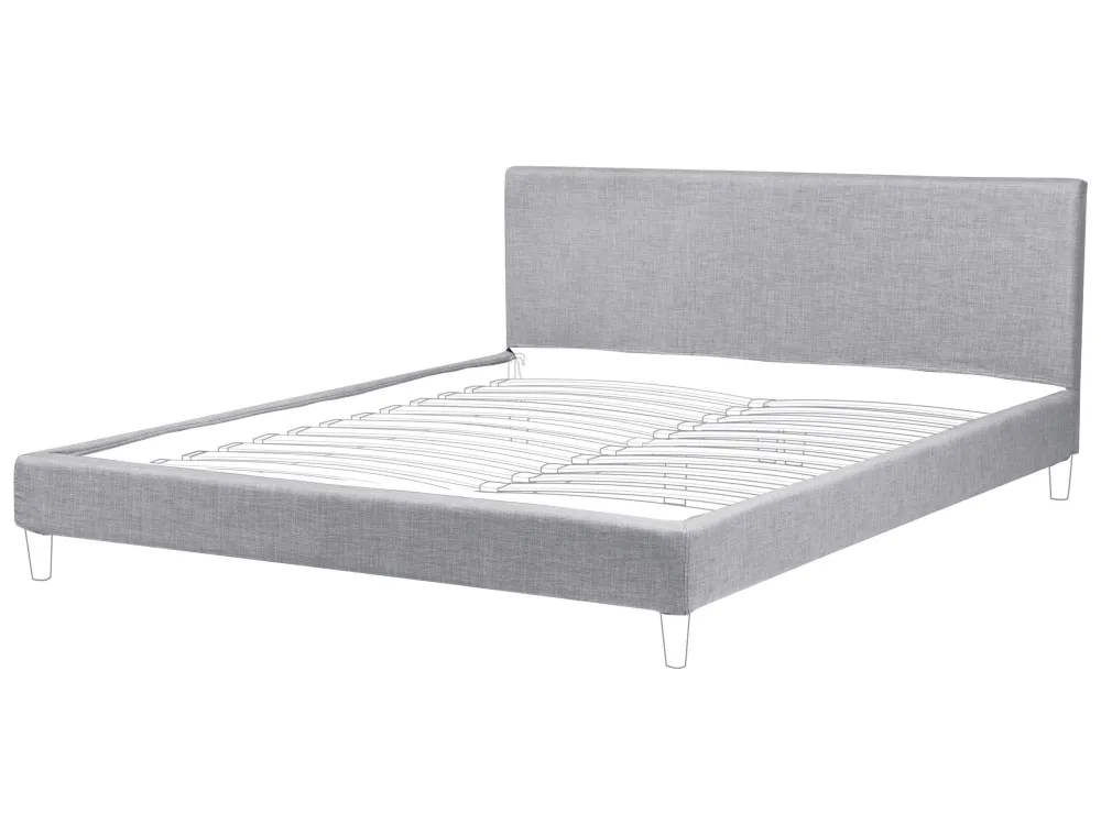 EU Super King Size Bed Frame Cover Light Grey Bed FITOU Easy Fit