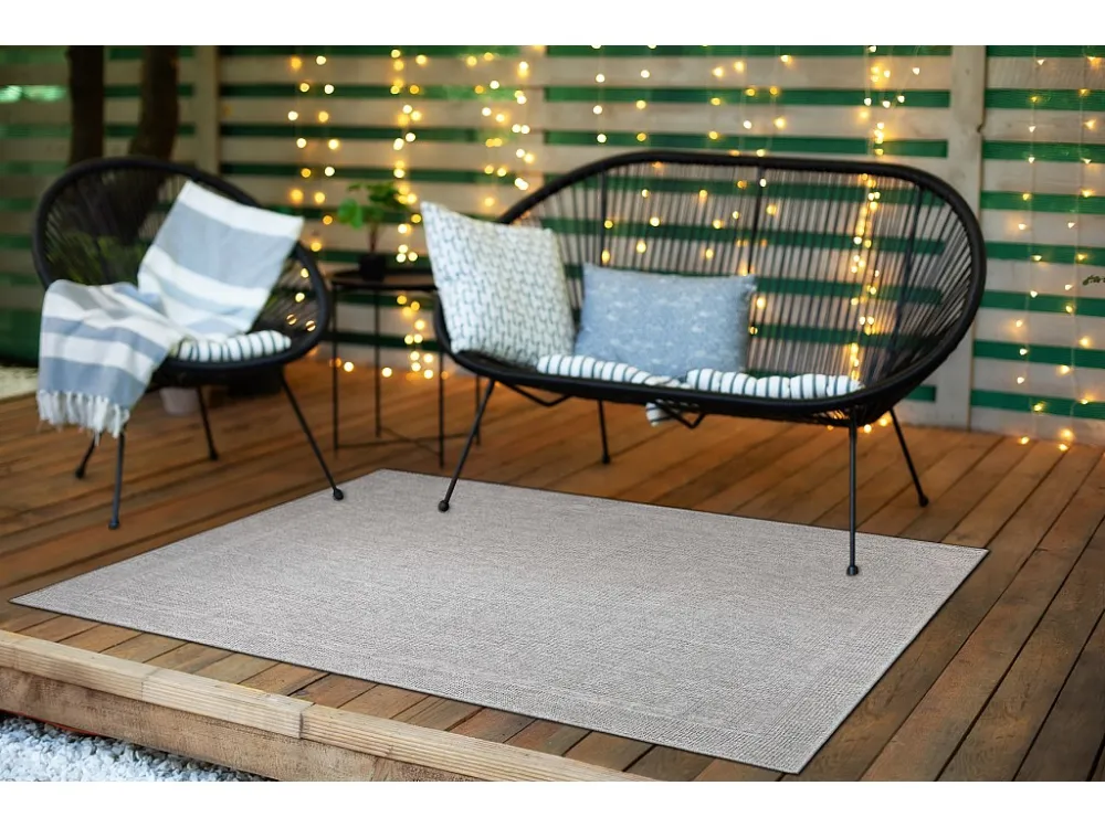 Tappeto TIMO 5979 SIZAL all'aperto telaio grigio palese 200x290 cm