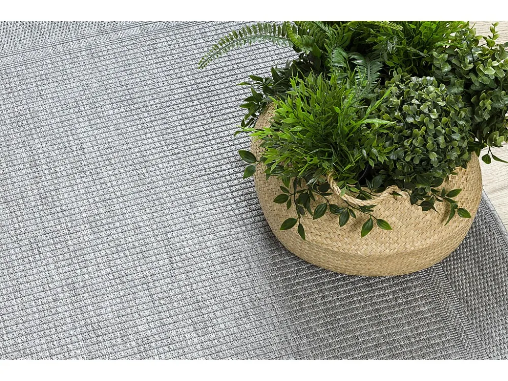 Tappeto TIMO 5979 SIZAL all'aperto telaio grigio palese 200x290 cm