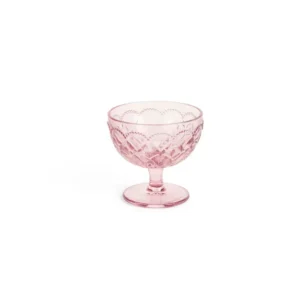 COPPETTA VETRO ROSA - NUOVLE DI STOFFA