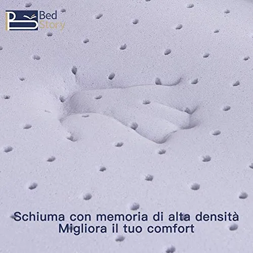 BedStory Topper Memory Foam Matrimoniale, Correttore Materasso 160_x_190_cm