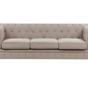 Copertura Protettiva 3 Seater Fabric Sofa Taupe CHESTERFIELD