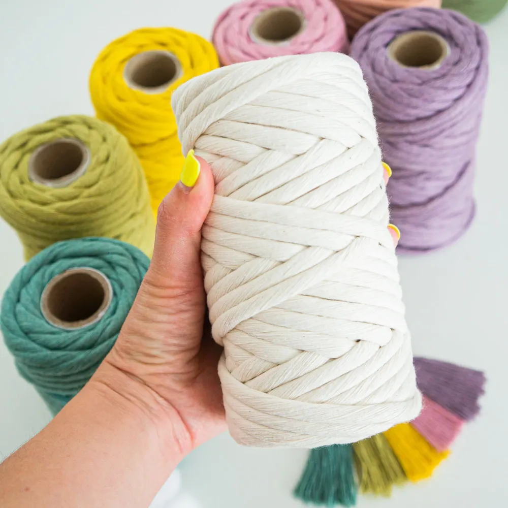 Corda pettinata (Ordito) / 9mm / 25m / Cotone Zero Waste