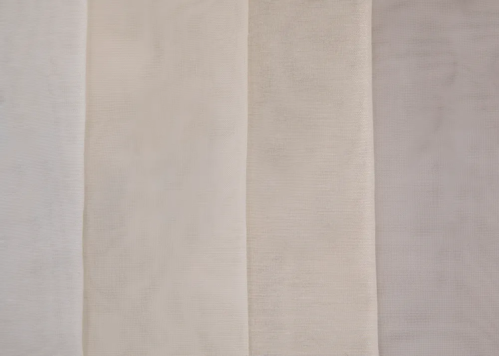 Tessuto per tende - Musseline beige avory