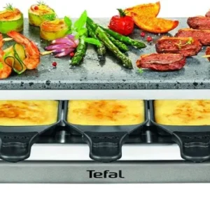 Tefal Pierrade Raclette, piastra pietra con 10 padelle antiaderenti