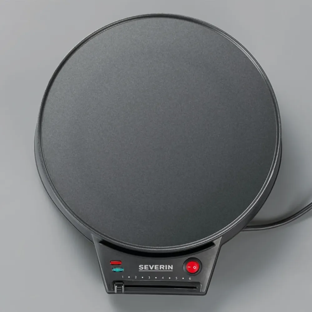 Crepiera Elettrica Diametro 30Cm 1000W Nero - Severin