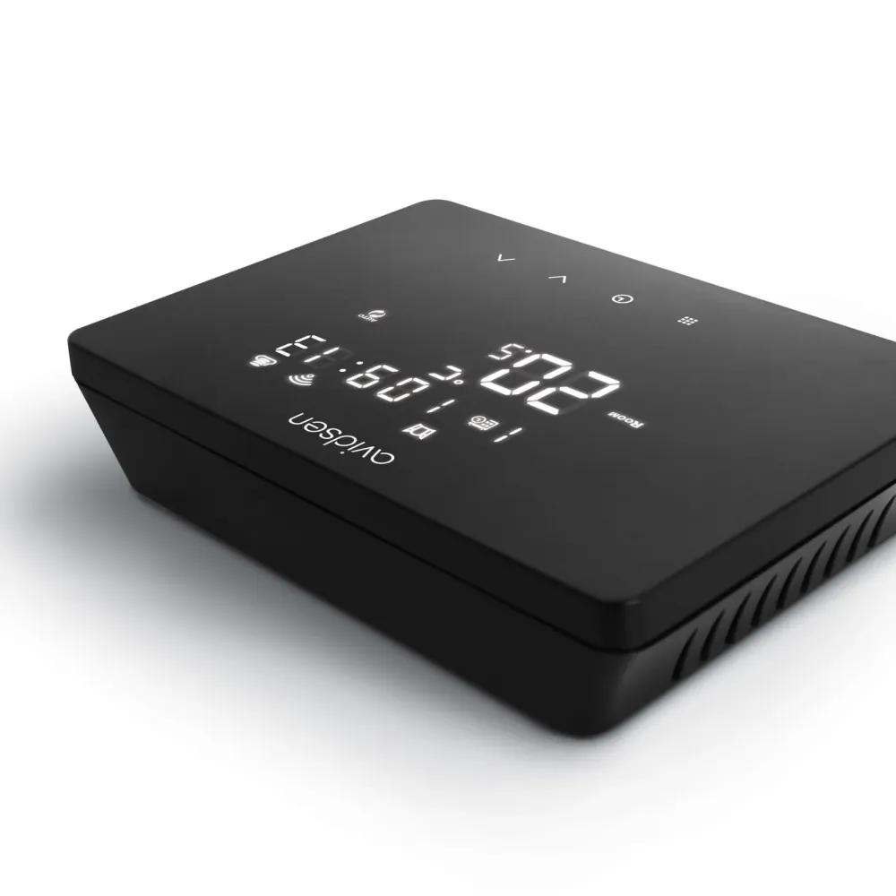 CRONOTERMOSTATO SMART WIFI TOUCH DA PARETE AVIDSEN NERO 230V