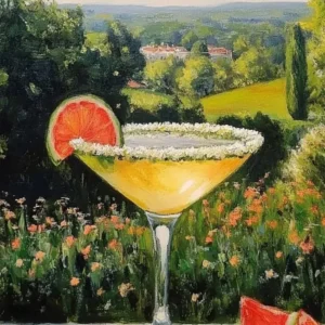 Cocktail di lime paesaggio di campagna Fine Artic