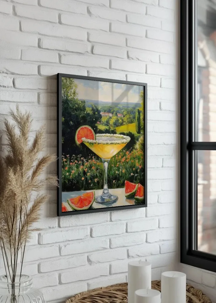 Cocktail di lime paesaggio di campagna Fine Artic