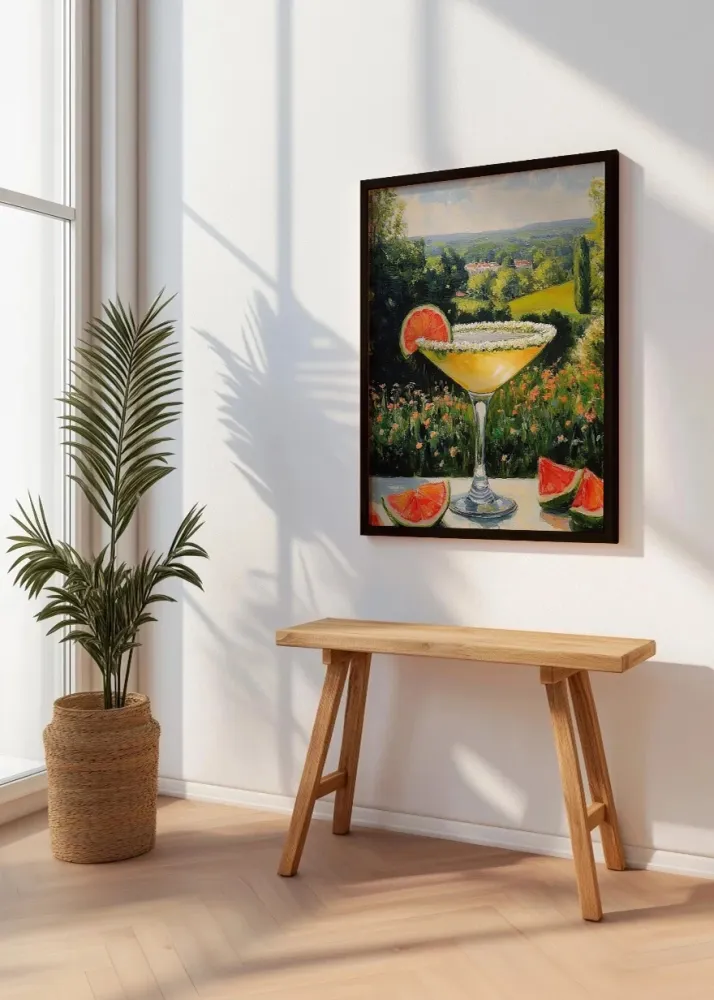 Cocktail di lime paesaggio di campagna Fine Artic