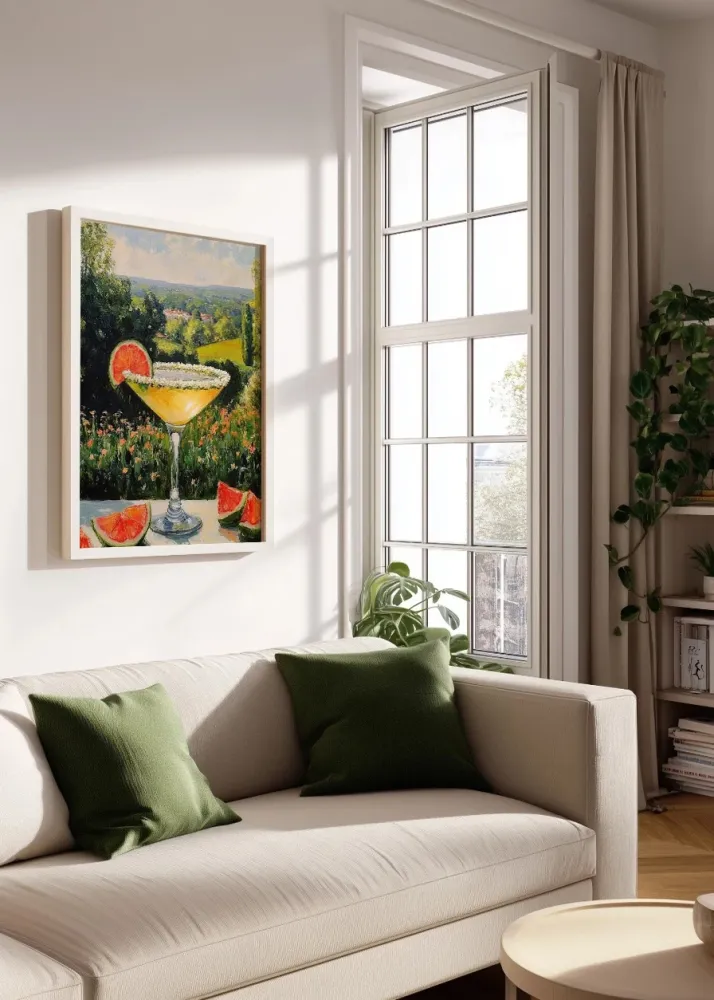 Cocktail di lime paesaggio di campagna Fine Artic