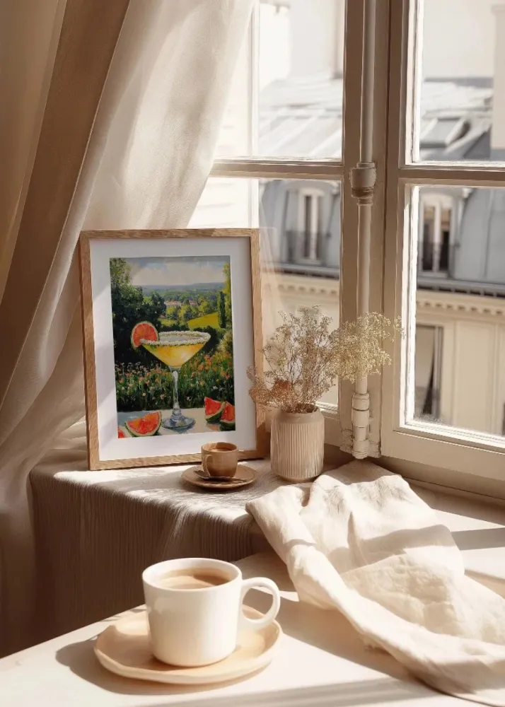 Cocktail di lime paesaggio di campagna Fine Artic
