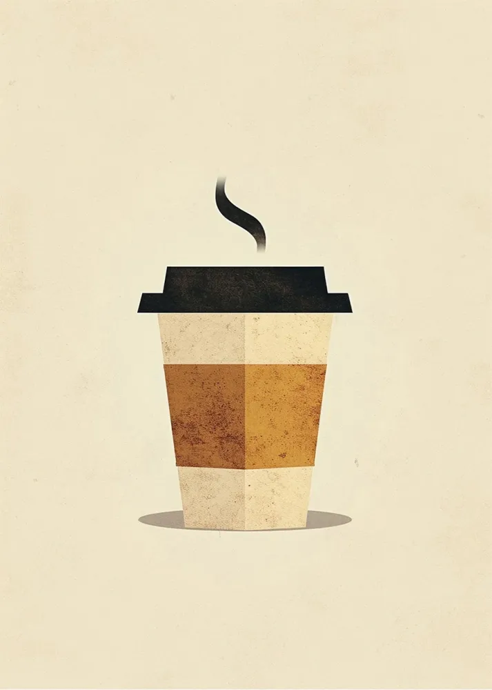 Caffè da asporto minimalista Fine Artic