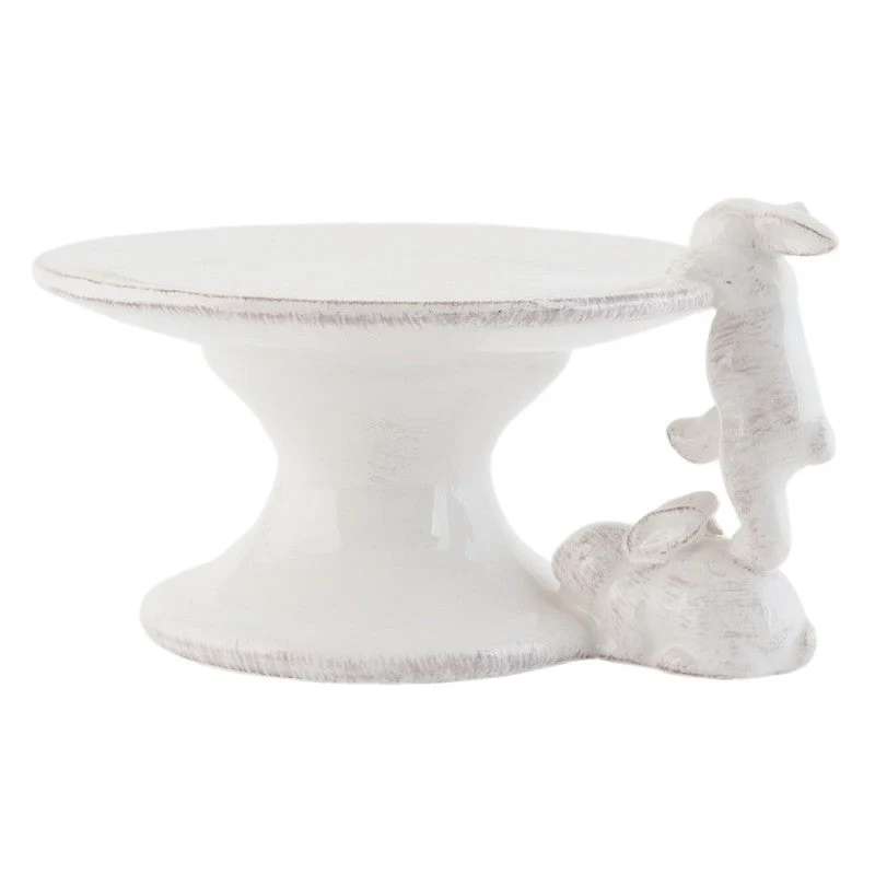 Alzatina per Dolci 16 cm Ceramica con Coniglio