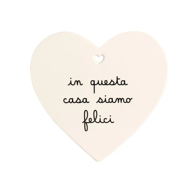 Sottopentola Cuore “ Questa Casa Siamo Felici” Simple Day