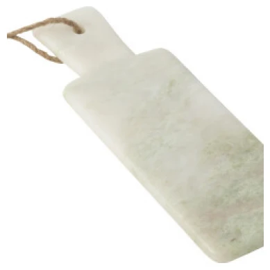 Tagliere Marmo per Formaggi e Aperitivo Rettangolare Bianco Verde