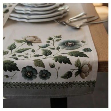 Set 6 Tovagliette Americane 48x33 cm Floreali Beige