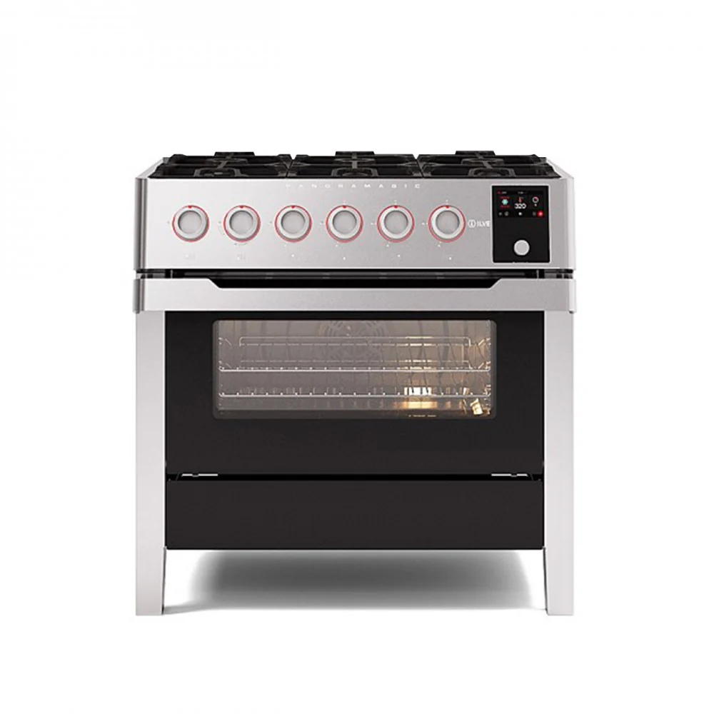 Cucina Libera Installazione - ILVE PM90 - PANORAMAGIC 90cm INOX
