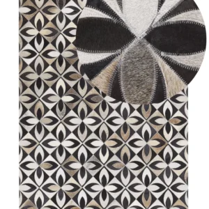Tappeto pelle multicolore 160 x 230 cm ISHAN