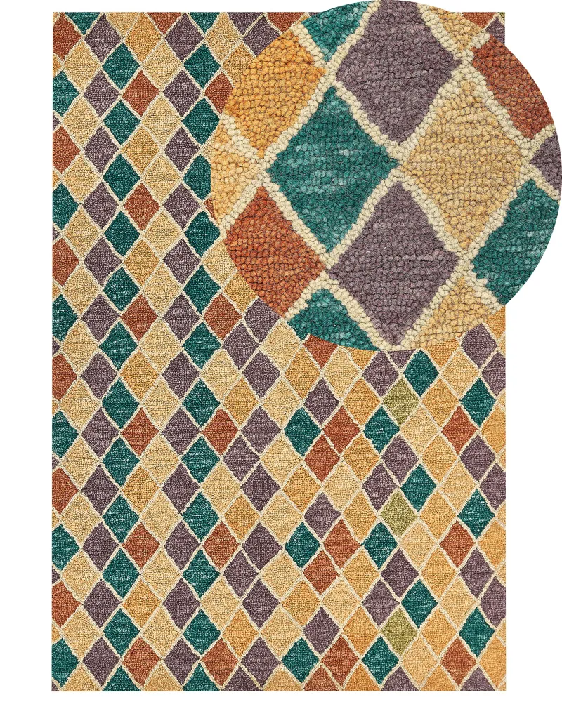 Tappeto lana multicolore 160 x 230 cm KESKIN