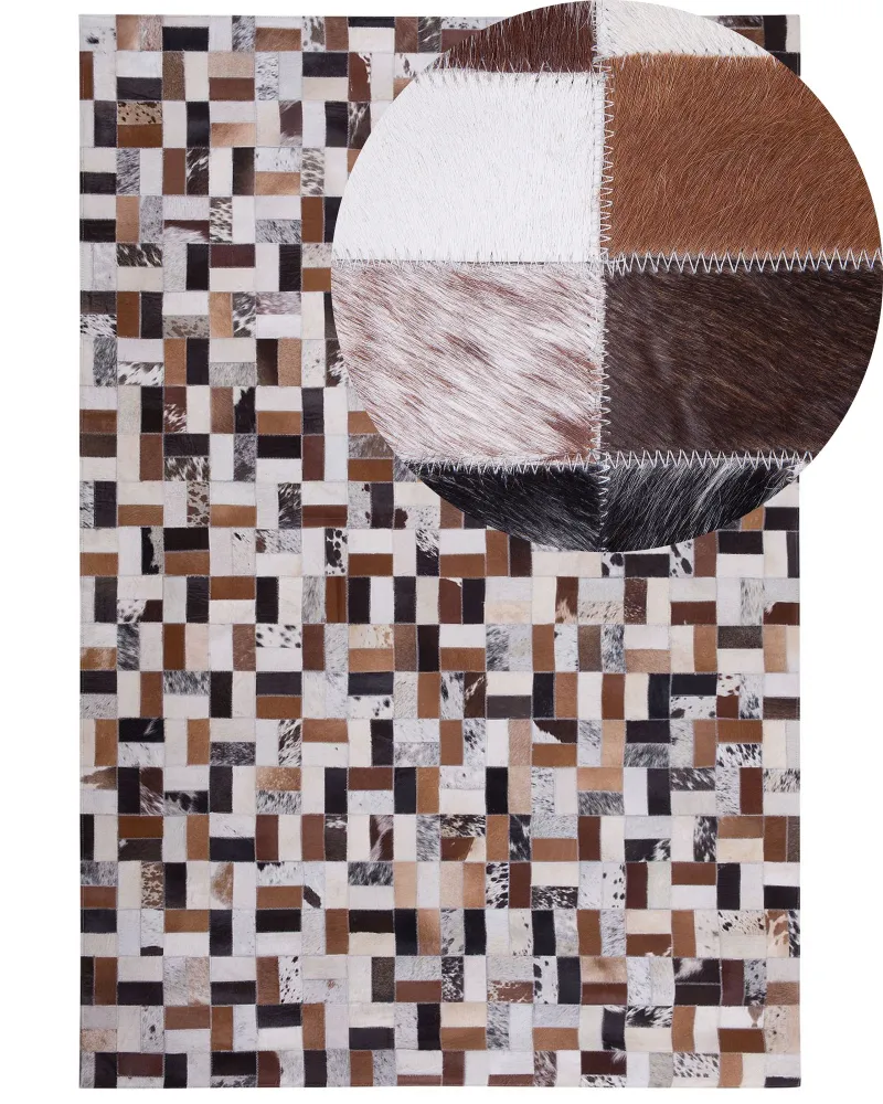 Tappeto rettangolare pelle 160 x 230 cm CESME