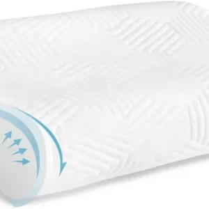 LAMB Power Nature Cuscino Cervicale Memory Foam, Cuscino, Guanciale Bianco