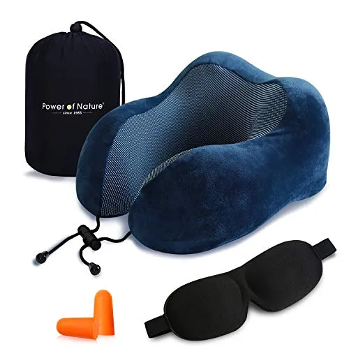 Cuscino da viaggio memory foam – Da Viaggio Memory Foam Blu Scuro
