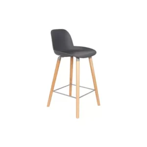 Albert Kuip Sgabello da banco Grigio nero Zuiver - 89cm per Giardino e Spiaggia